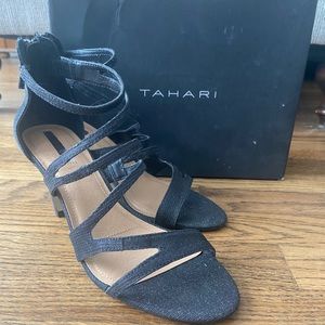 Tahari black heels